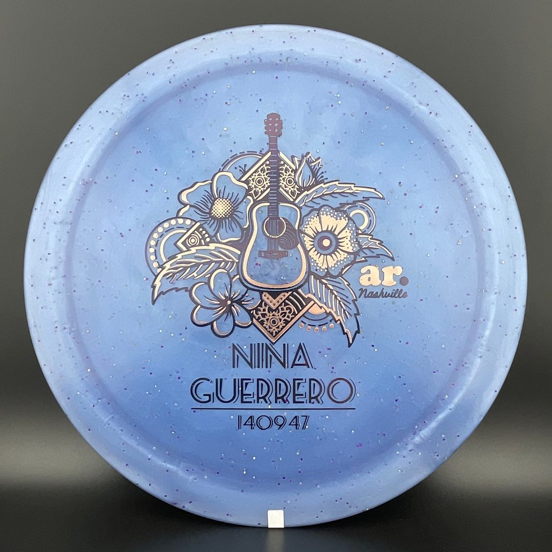 Aura de Metal Flake Diamante - Disco de Firma de Nina Guerrero