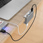 Hub de Carga USB 3.0 Premium con Diseño de Clip - 4 Puertos