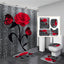 Hot HD Digital Printing Polyester Waterproof Polyester Flower Bathroom Hotel Shower Curtain - Korvel