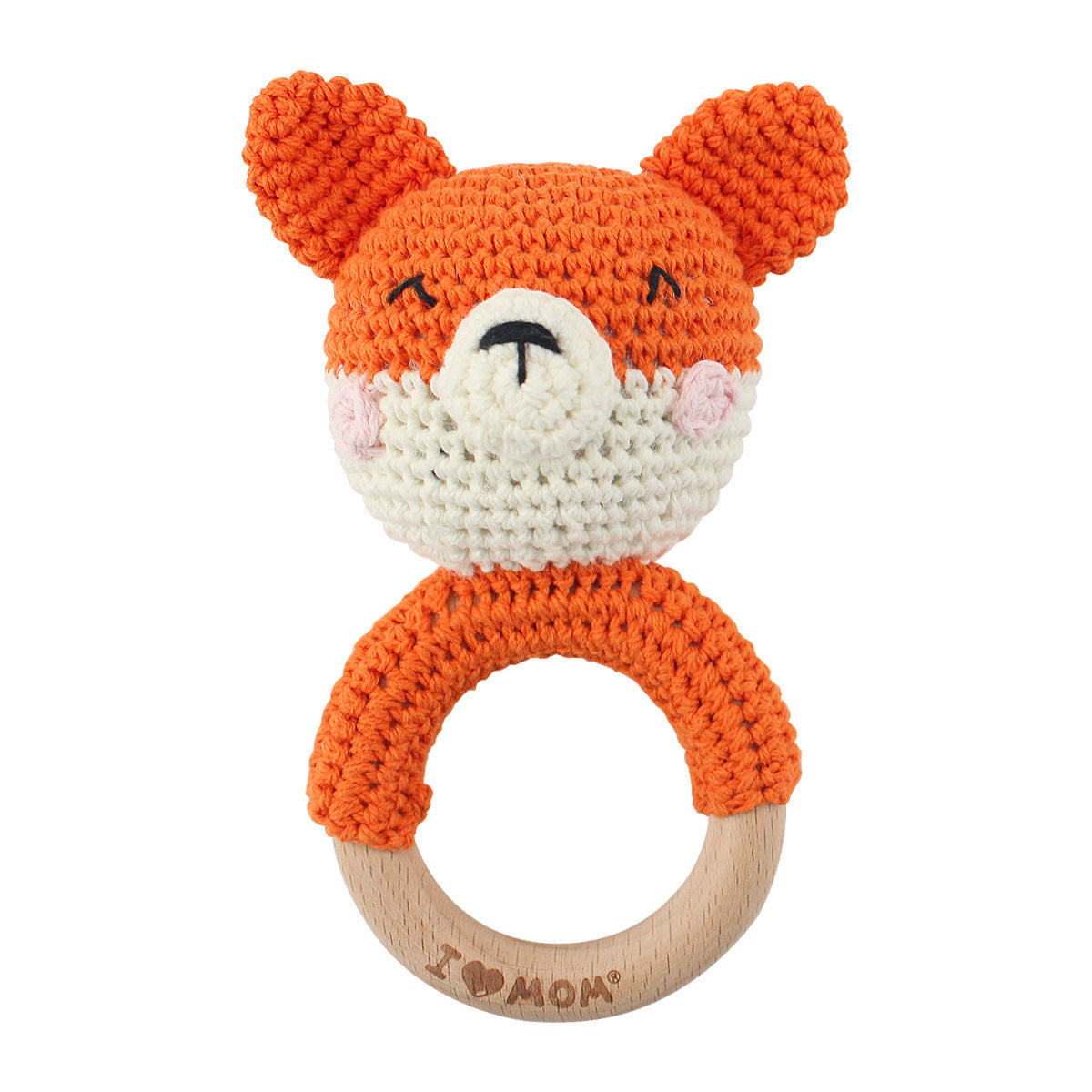 Carving Name Baby Soothing Bell Newborn Gift Bath Gift Knitted Cartoon Doll - Korvel