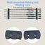 1pc 6-hole fishing rod wall mount, vertical/horizontal display frame - Korvel