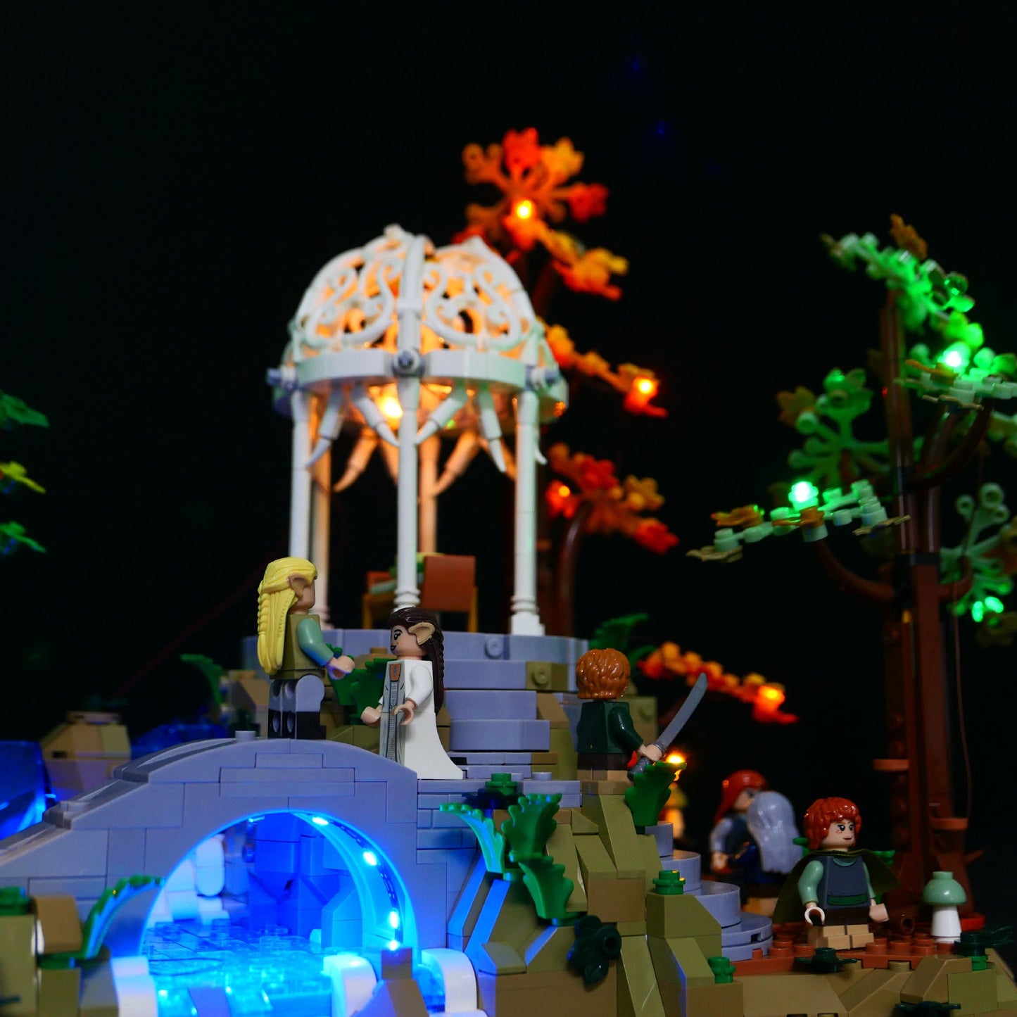 Éclairage de blocs de construction LP pour LEGO Le Seigneur des Anneaux Rivendell