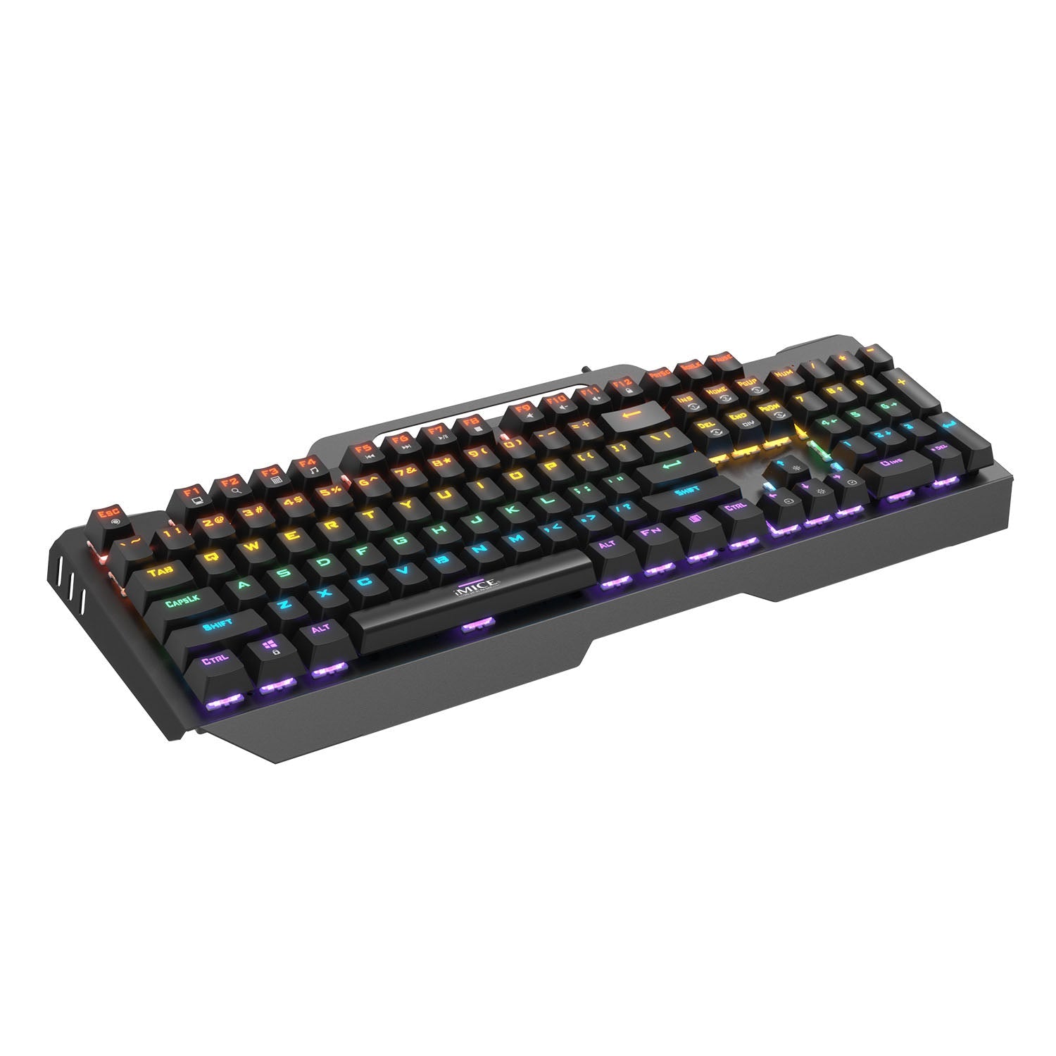 Wired RGB Chicken Eating Green Axis Mechanical Esports Metal Gaming Keyboard - Korvel