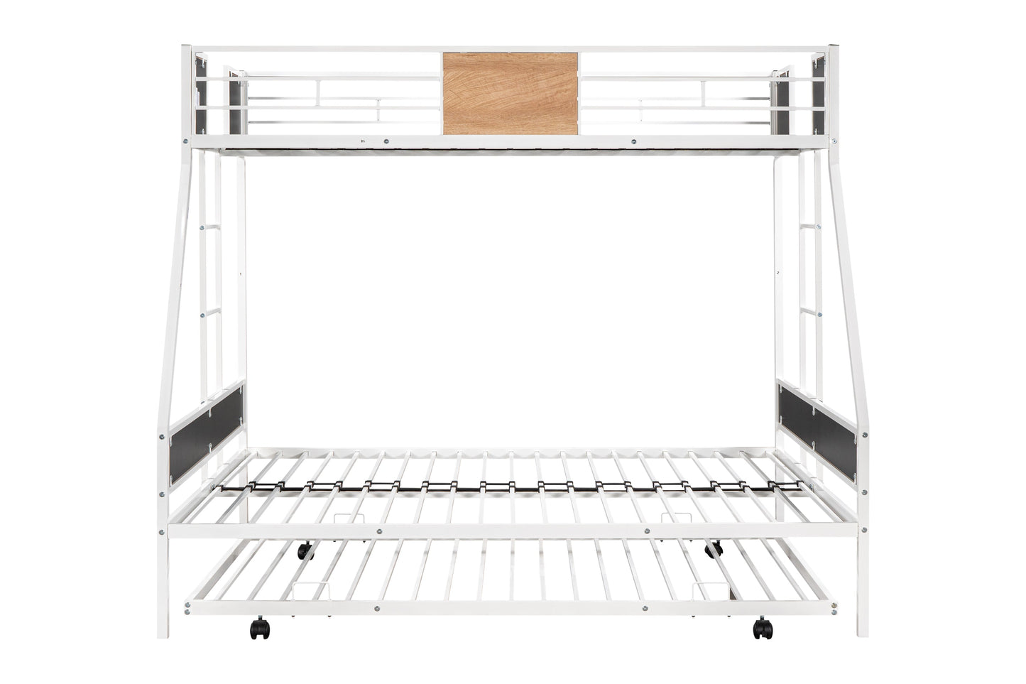 Metal Twin over Full Bunk Bed with Trundle - Korvel
