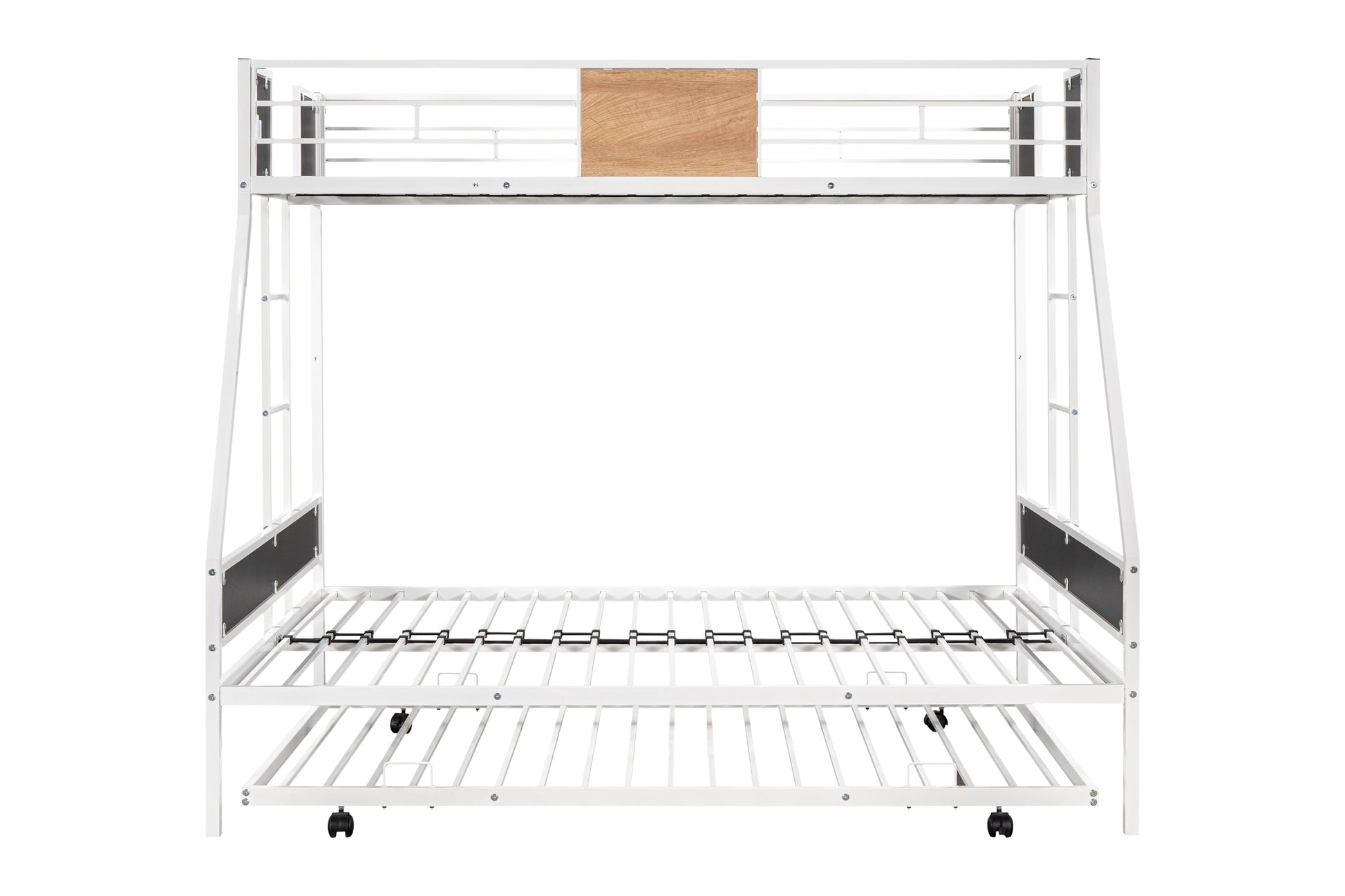 Metal Twin over Full Bunk Bed with Trundle - Korvel