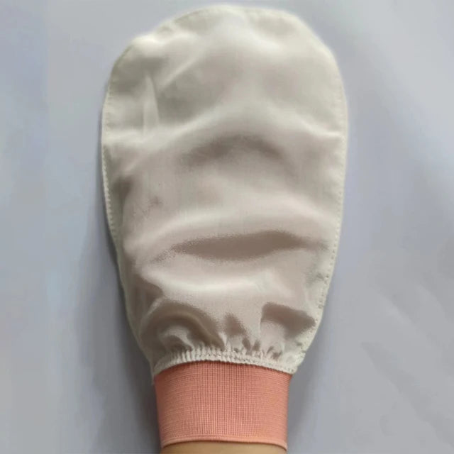 Guantes de Lavado Facial Exfoliantes de Seda - Suaves y Lujosos