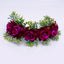 Handmade Velvet Flower Wreath - Adjustable Hair Accessory