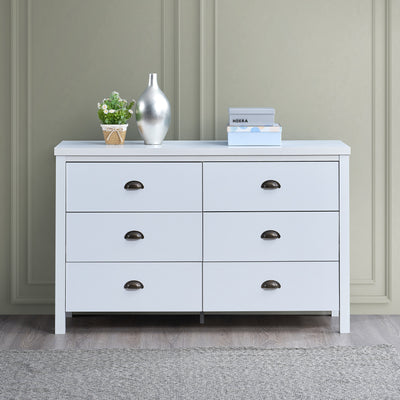 SAFARI 6-Drawer Dresser with Interlocking Drawers