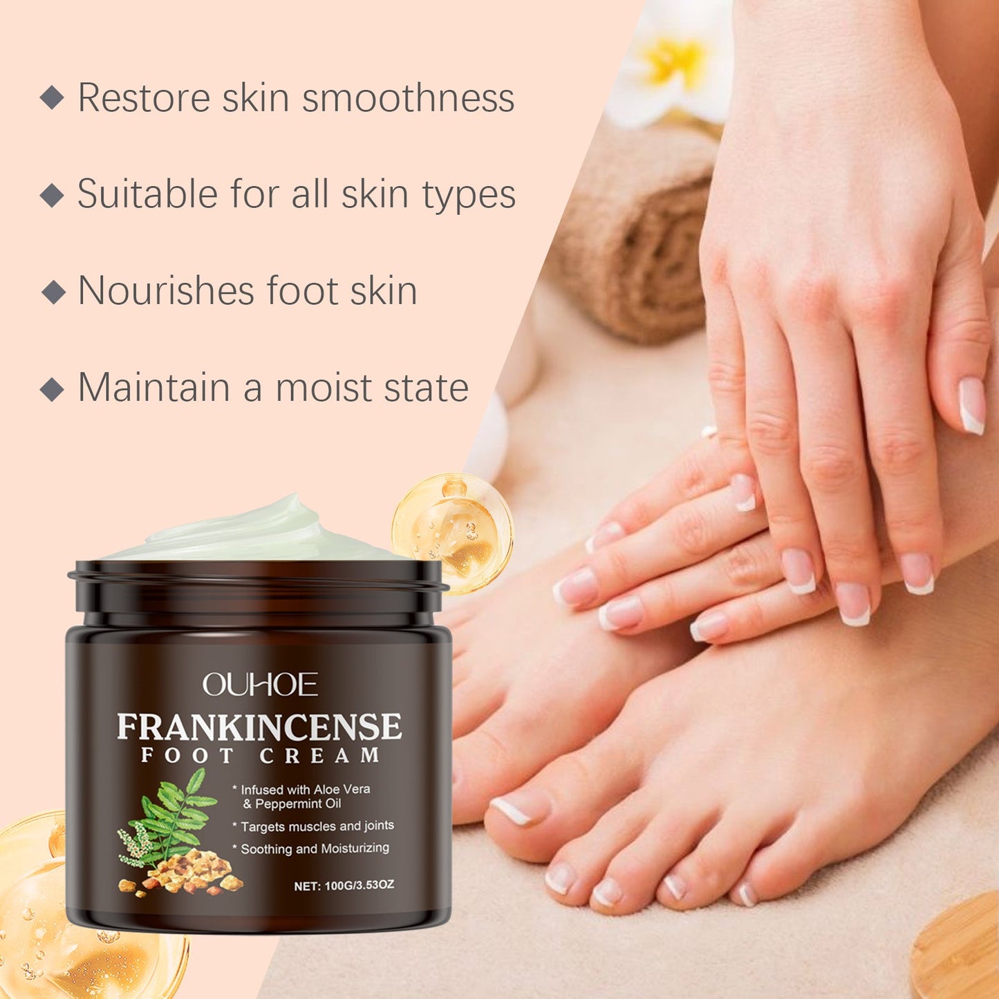 Nourishing Moisturizing Foot Cream for Soft Skin