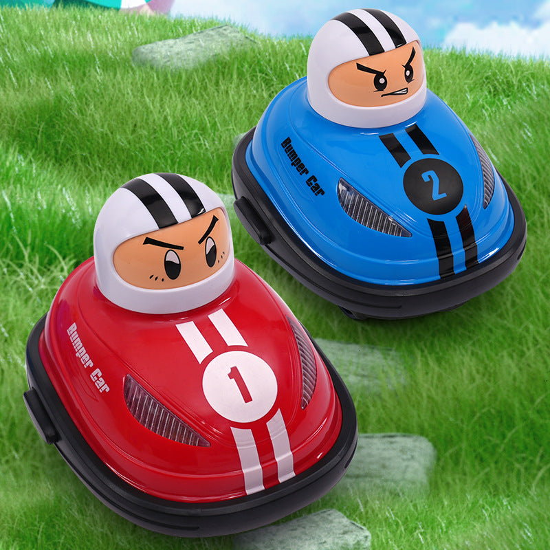 Children's cartoon mini remote control bumper car two player battle drifting catapult kart boy toy - Korvel