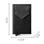 Business Men Credit Card Wallet Aluminum Cash ID Card Holder  Case Blocking Slim Metal Wallet Coin Purse Black - Korvel