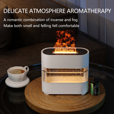 New Products Rain Cloud Fire Humidifier Water Drip Novedades  Rain Water Diffuser Fire Flame Humidifier Aroma Diffuser - Korvel