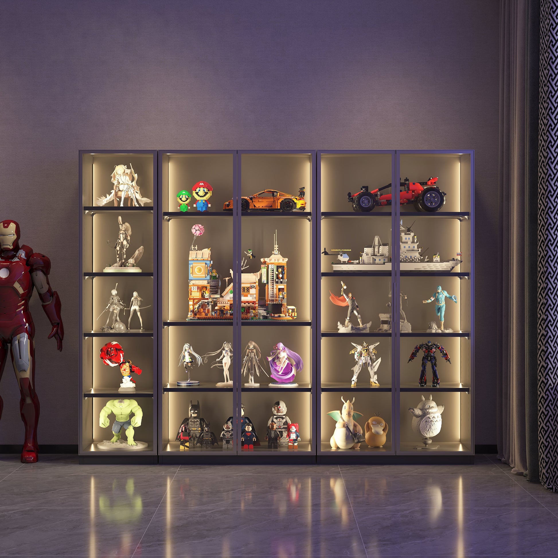 Single door display cabinet - Korvel