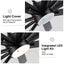 Modern Farmhouse 62-Inch Black Ceiling Fan with Smart Control