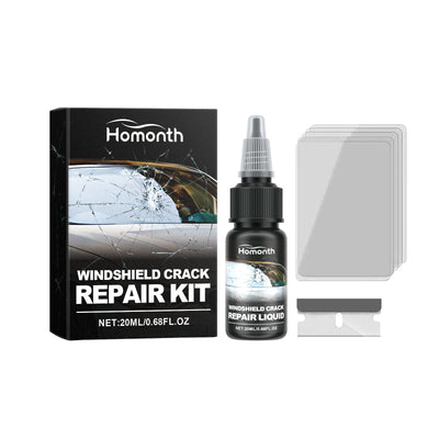 HOMONTH Windshield Crack Repair Kit, Clear Vision Automotive Front Windshield Nano Repair Solution Set - Korvel