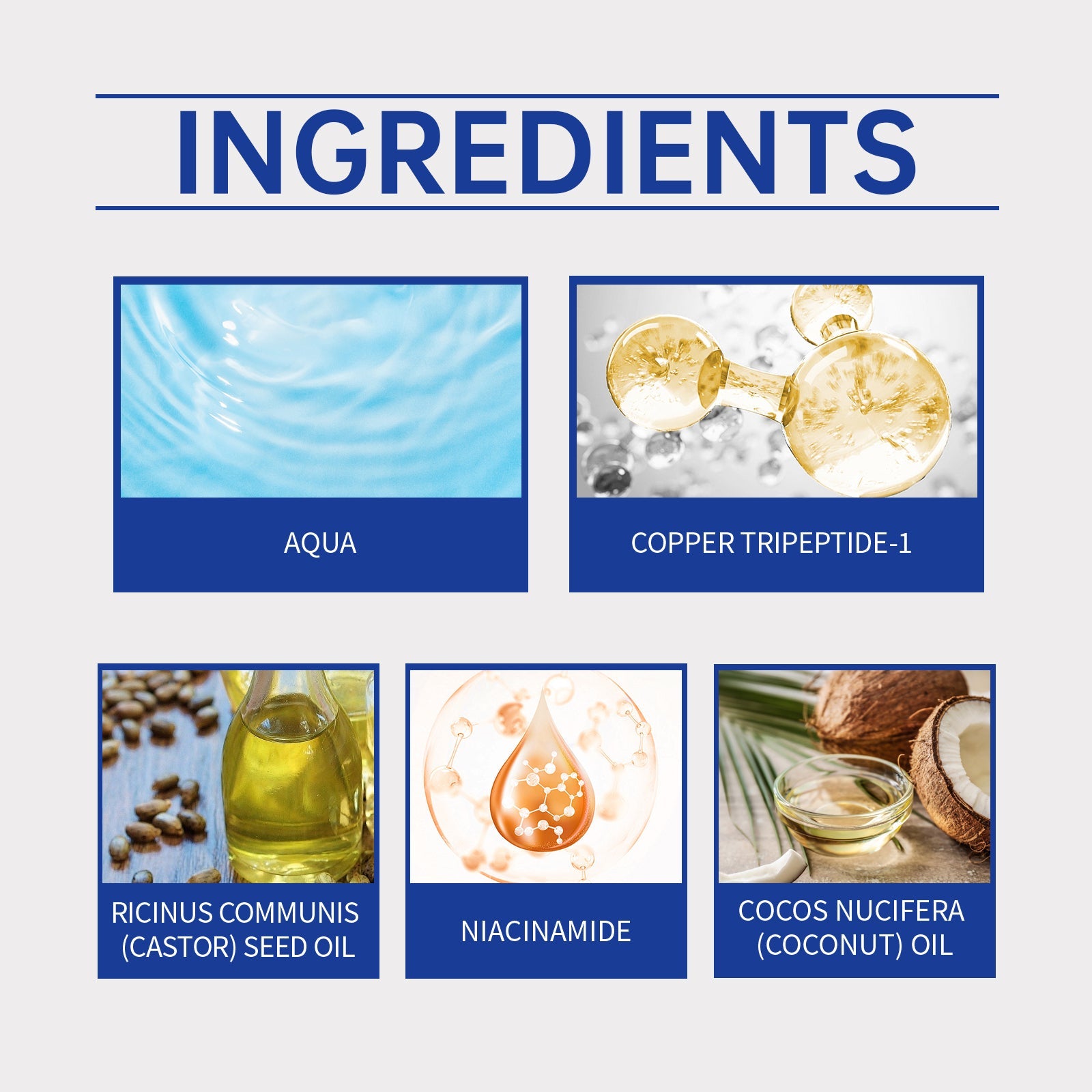 Blue Copper Peptide Hair Care Essence, Nourishes Frizzy Hair, Soft And Moisturizing Hair Care Essential Oil - Korvel