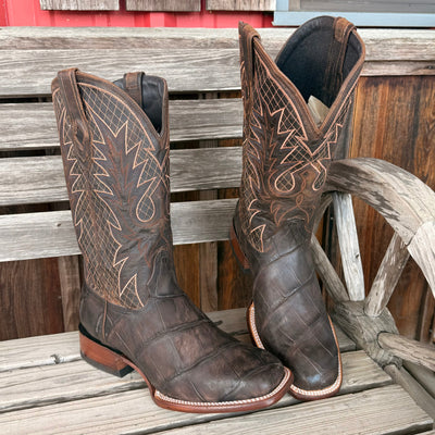 Brown Nubuck Alligator | Stetson Mens - Korvel