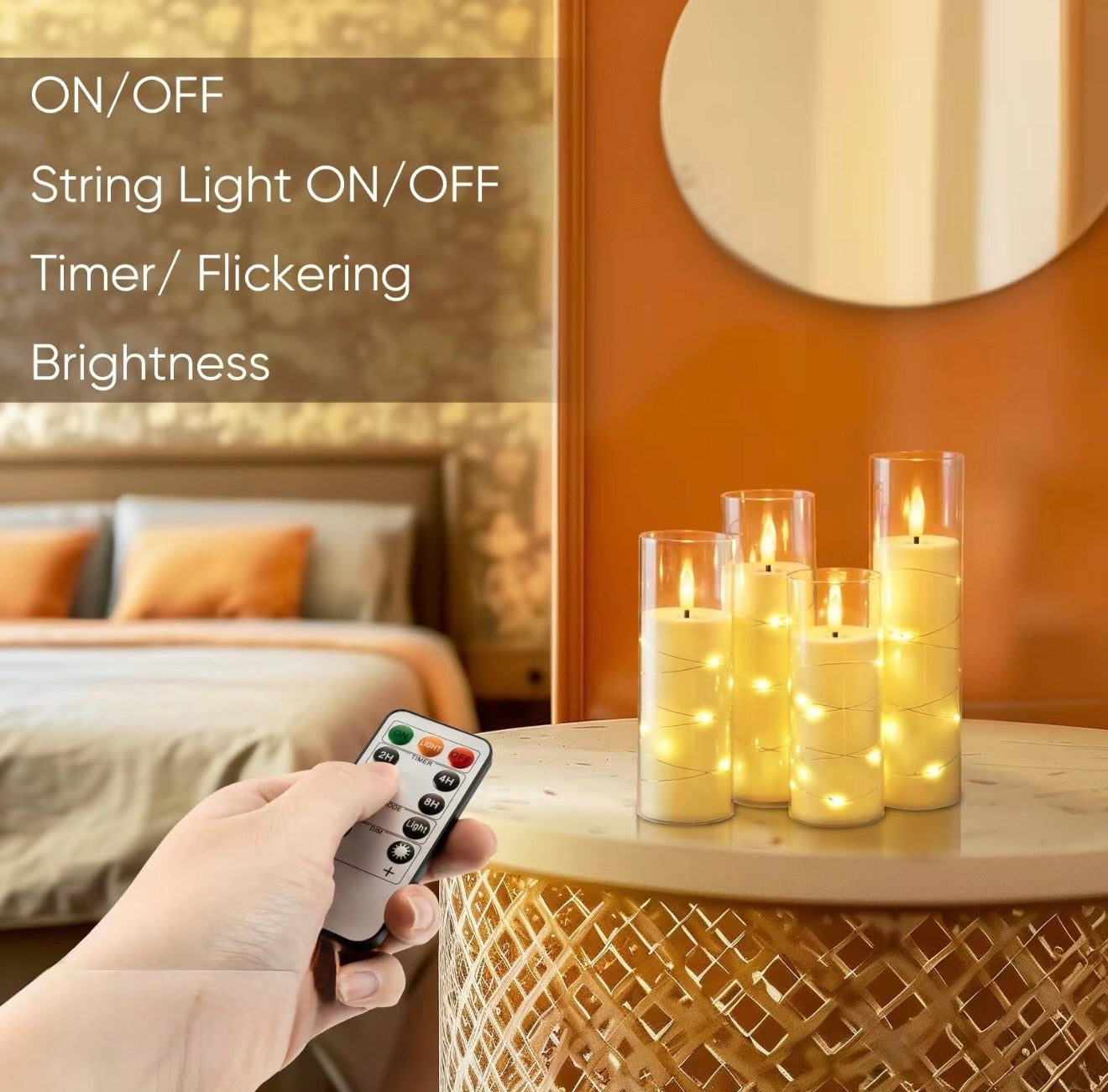 StarGlow LED Pillar Candles - Korvel