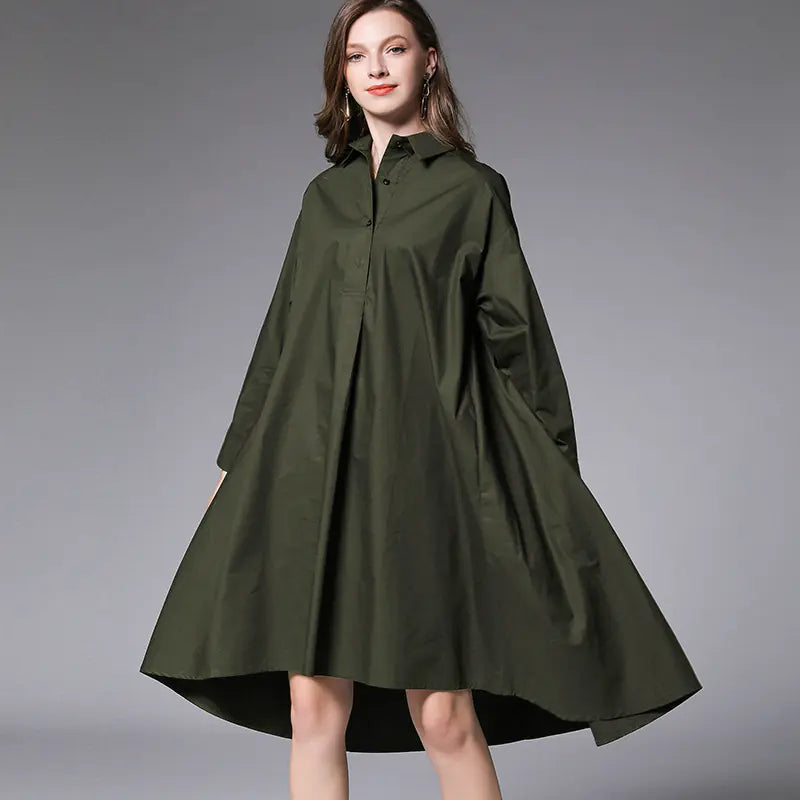 Vestido Camisa Suelto para Mujeres