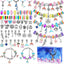 Kit de Charms de Joyería Navideña - Set DIY de 112 Piezas