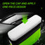 Car Glass Oil Film Remover with Sponge Cleaning Brush, Ideal for Front Inner Windshield Cleaning - Korvel