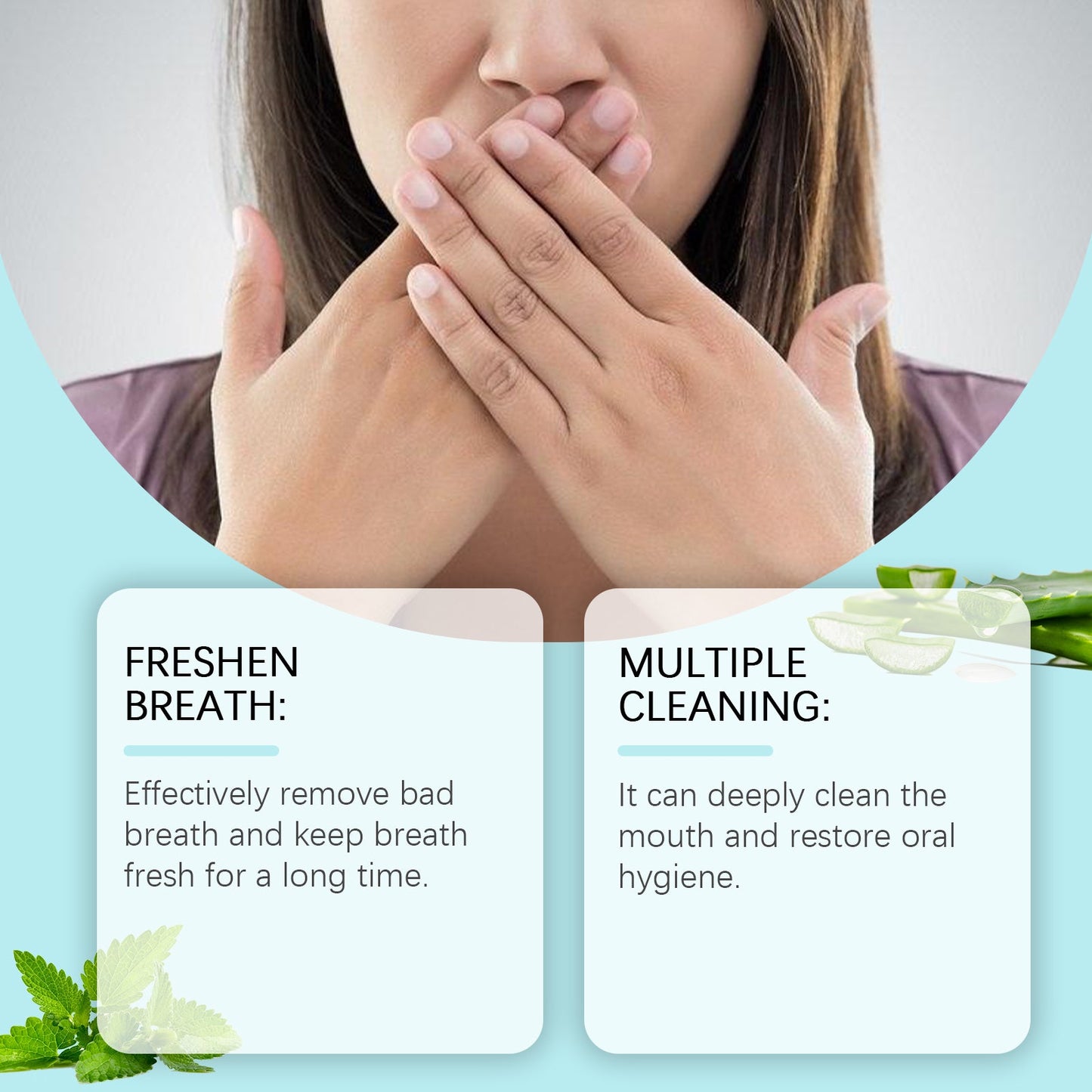 Breath Freshening Mouthwash Fresh Breath Daily Care Teeth Cleaning Odor Mouthwash - Korvel