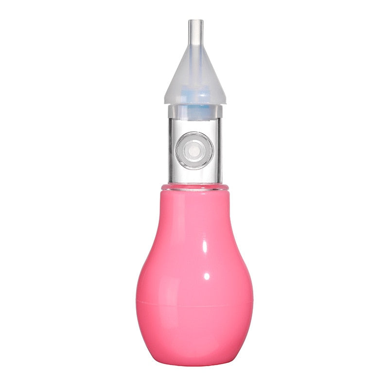 Infant silicone nasal aspirator pump type neonatal cold nasal mucus cleaner antibackflow baby nasal aspirator safe and non-toxic - Korvel