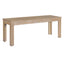 TREXM 3-piece retro dining table, rectangular stand table, and 2 4-person wooden stools (made of natural wood) - Korvel