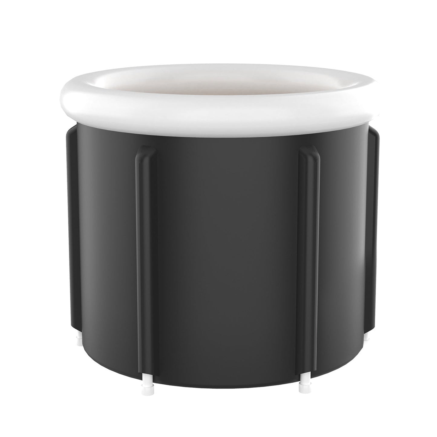 Seau de bain pliable large Black Ice - baignoire SPA rembourrée en PVC