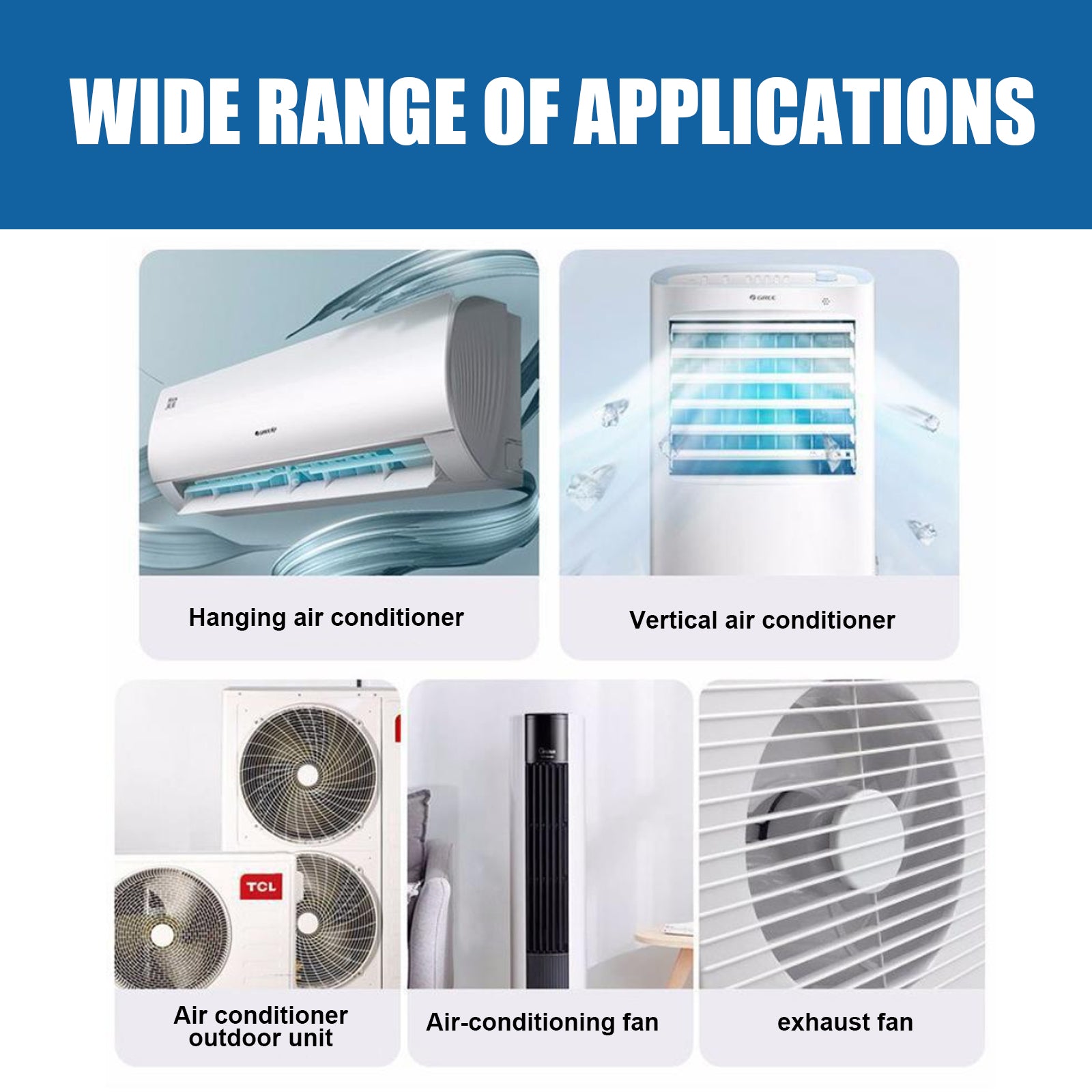 Air Conditioner Foam Cleaner For Home, Air Conditioning Purification Cleaning Decontamination Odor Removal Inside And Outside Machine Cleaning - Korvel