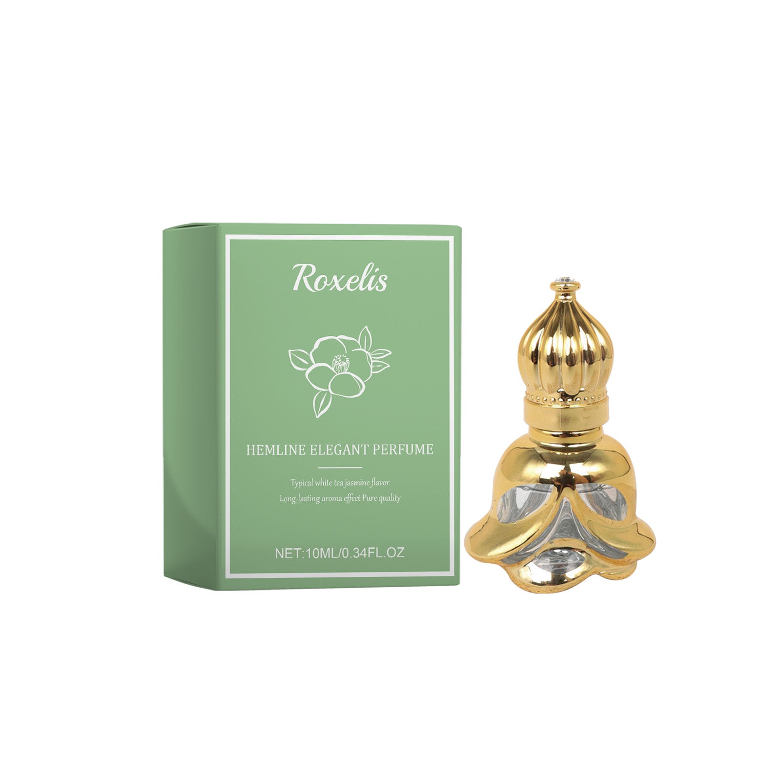 White Tea Jasmine Skirt Elegant Perfume Date Encounter Fresh Fragrance Lasting Fragrance Natural Mild Fragrance - Korvel
