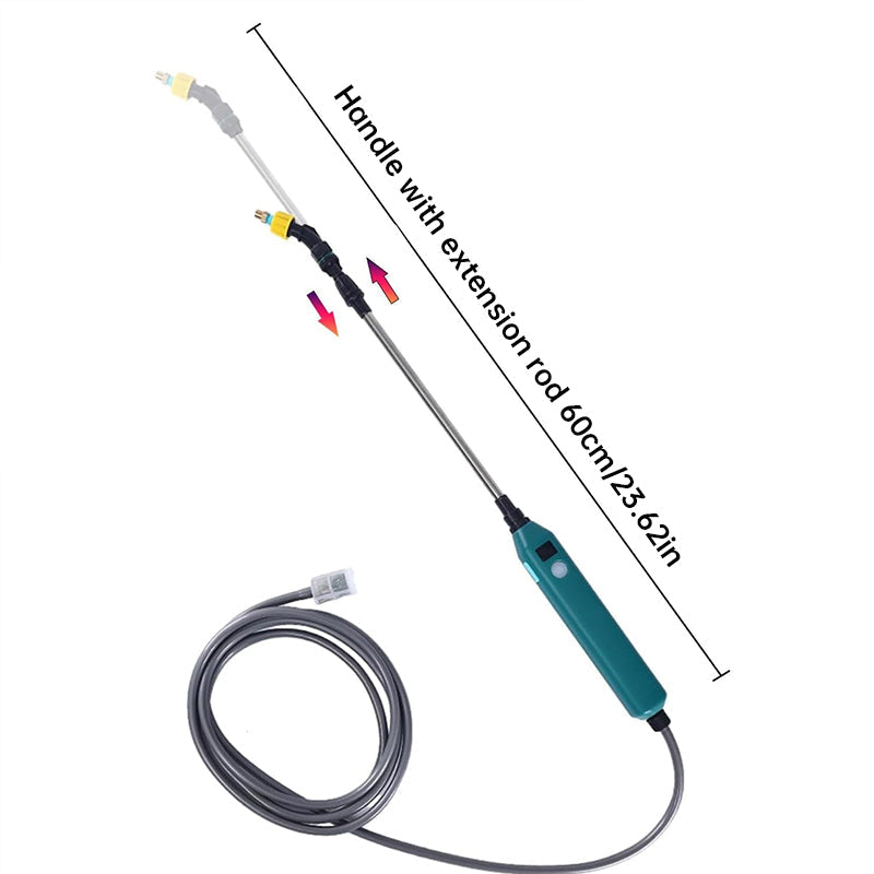 2400mAh Portable Electric Sprayer. 3 Nozzles, High - Pressure, for Garden Plant Watering - Korvel