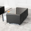 Modern Smart Coffee Table with Built-in Fridge, Bluetooth Speaker, Wireless Charging, Touch Control Panel, USB Interface Black - Korvel