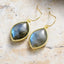 Copper Stone Teardrop Earrings - Korvel