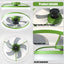 Dimmable LED Ceiling Fan with Modern Design in Green