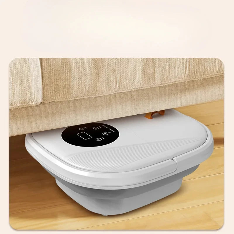 Folding Foot Bath Tub with Electric Massage Deep Foot Soaking Bucket Automatic Heating Foot Therapy Tub for Home - Korvel