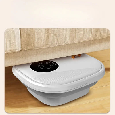 Folding Foot Bath Tub with Electric Massage Deep Foot Soaking Bucket Automatic Heating Foot Therapy Tub for Home - Korvel