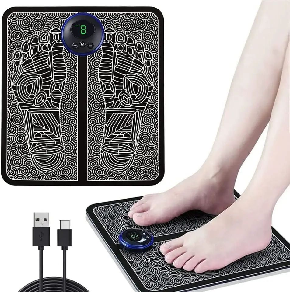 Hot Products Massage Pad Feet Muscle Stimulator Massage Mat Heated Electric Foot Massager For Old People - Korvel