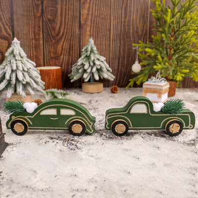 Fashionable Dark Green Car Ornament for Christmas