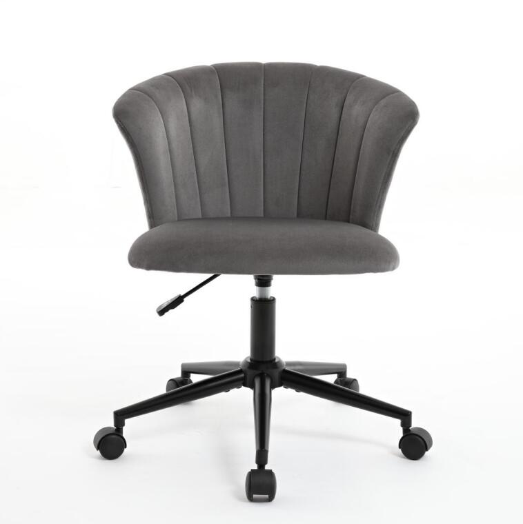 Home Office Chair, Velvet Fabric Swivel Flower Shape Computer Desk Chair for Home Office or Bedroom - Korvel
