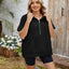 Half Zip Short Sleeve Hooded Top - Korvel