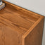 Walnut colored side panels, buffet cabinet with storage, 33.9 inches x 15 inches x 31.5 inches - Korvel