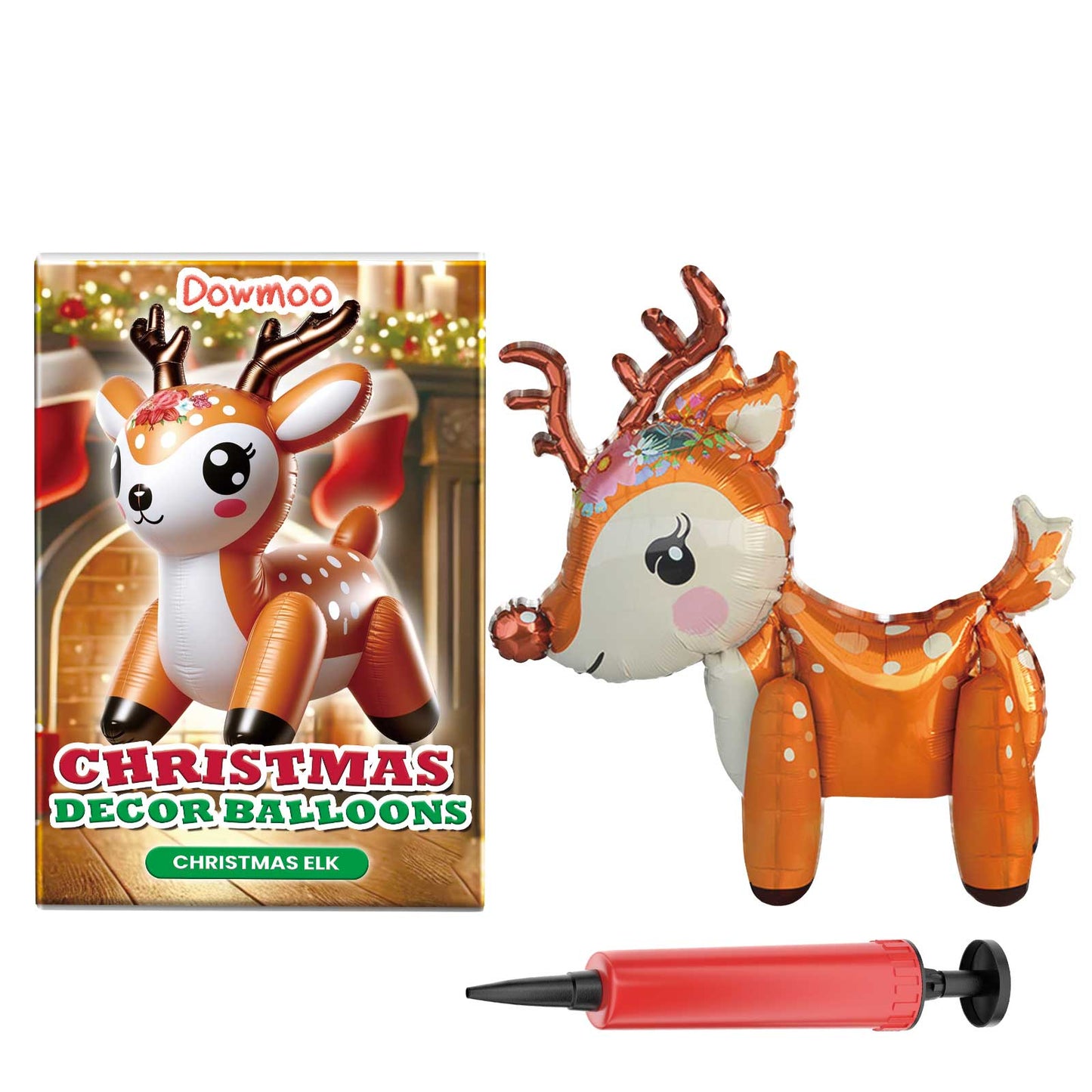 Christmas Balloons Balloon Standing Santa Claus Reindeer Christmas Tree Event Atmosphere Arrangement - Korvel