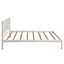 Elegant Twin Platform Bed Frame with Headboard - White