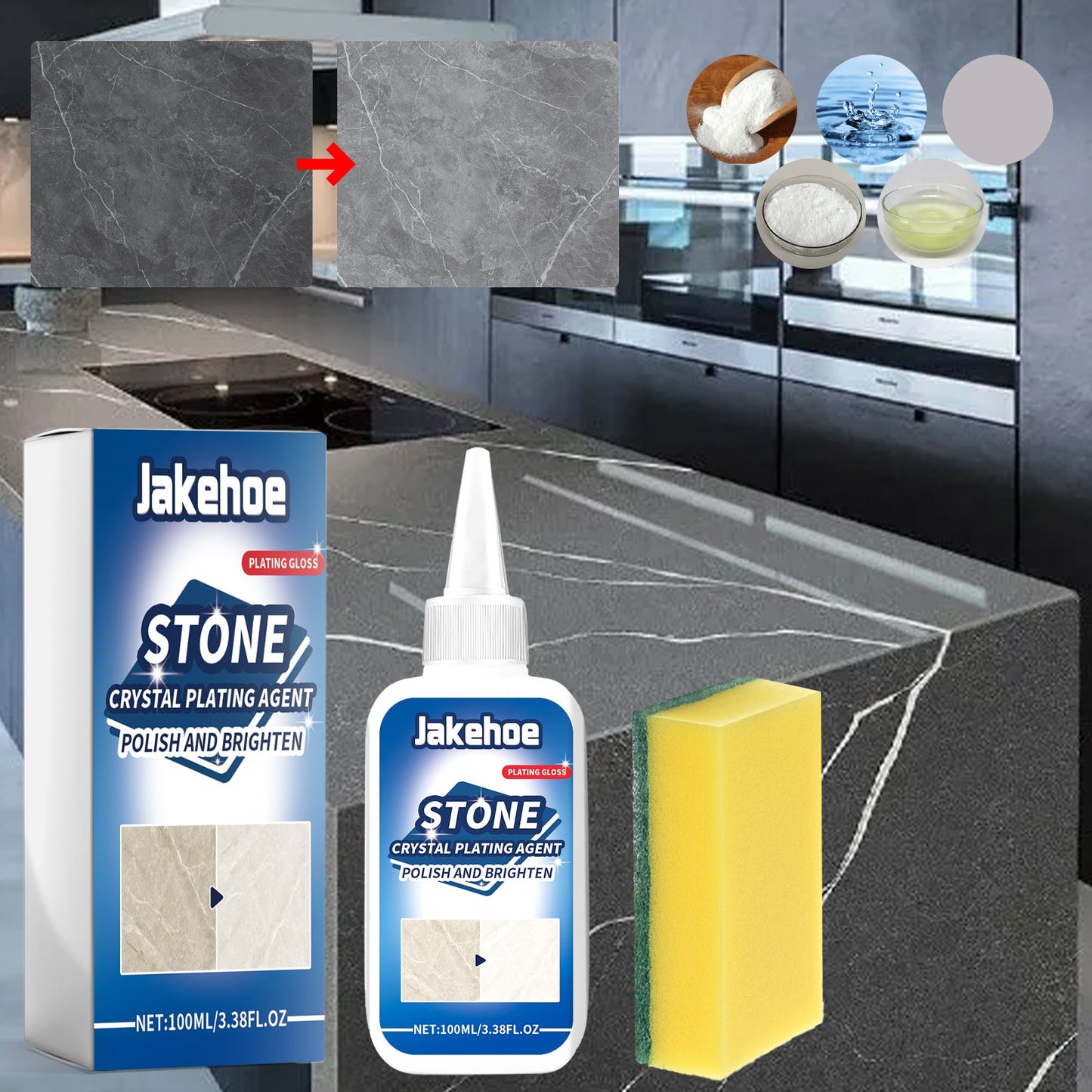 Stone Crystal Plating Agent for Marble and Tile Maintenance