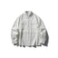 Splicing workwear long sleeved shirt men's loose casual shirt - Korvel