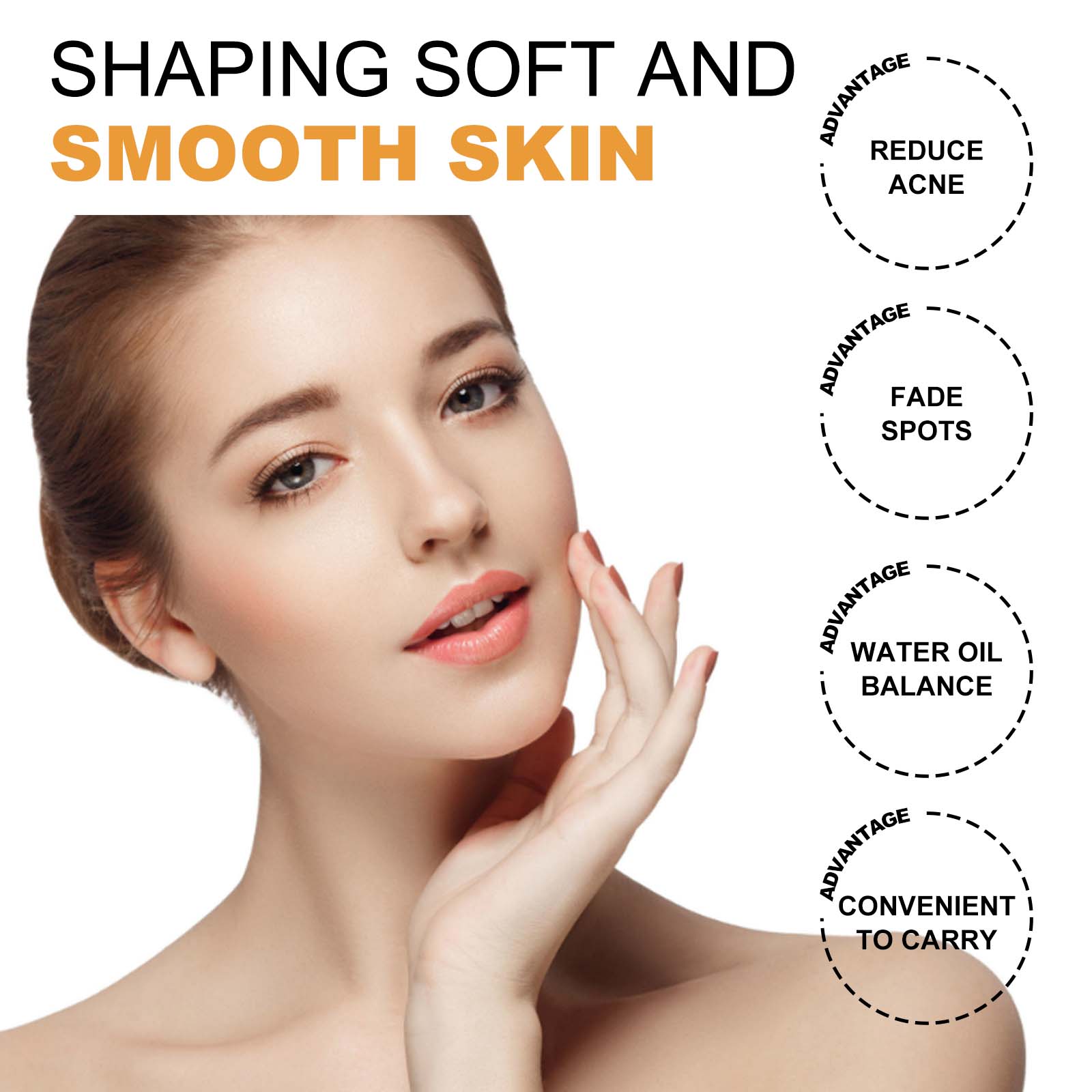 Brightening Exfoliating Pads, Gentle Exfoliation Shrinks Pores And Brightens Natural Shine With Elasticity - Korvel