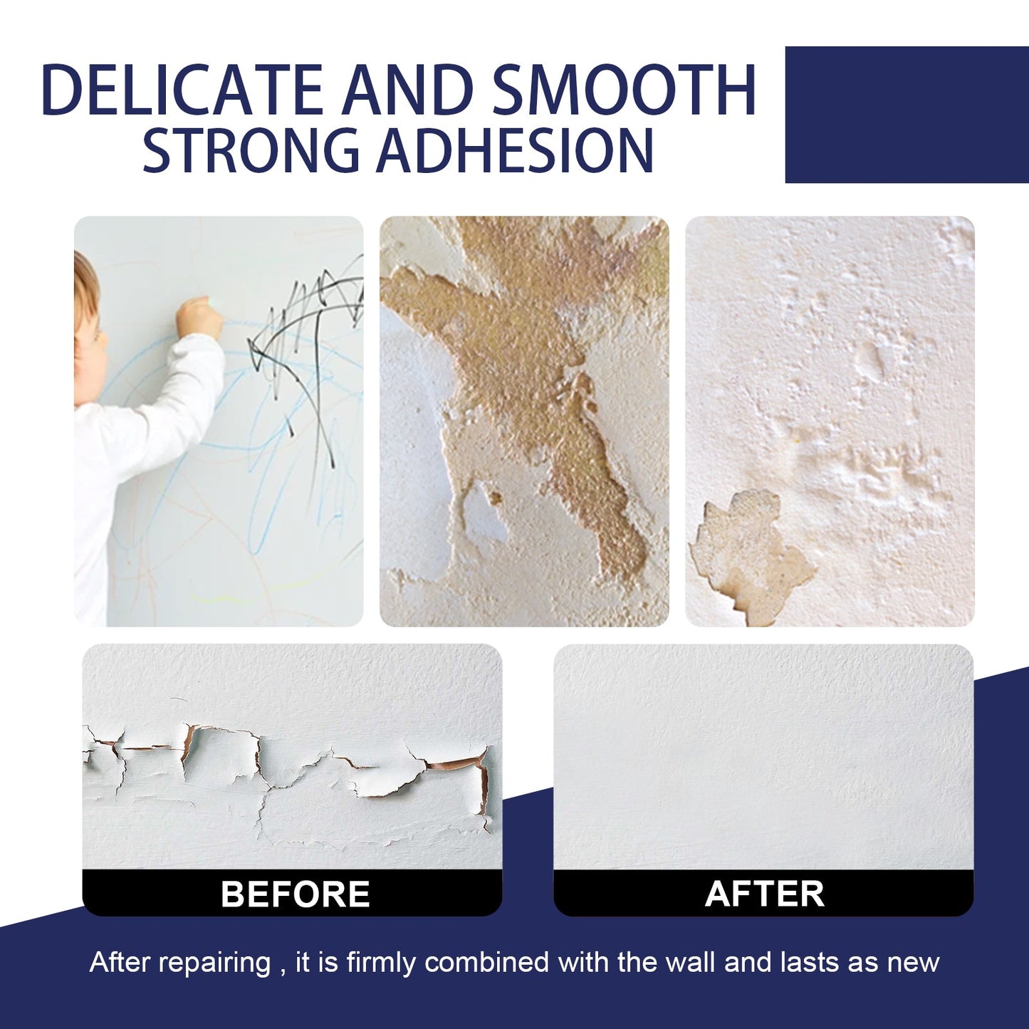 White Wall Repair Paste, Wall Maintenance Renovation Cover Repair Household Wall Repair Paste - Korvel