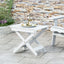 Elegant Outdoor Folding Wooden Side Table - White