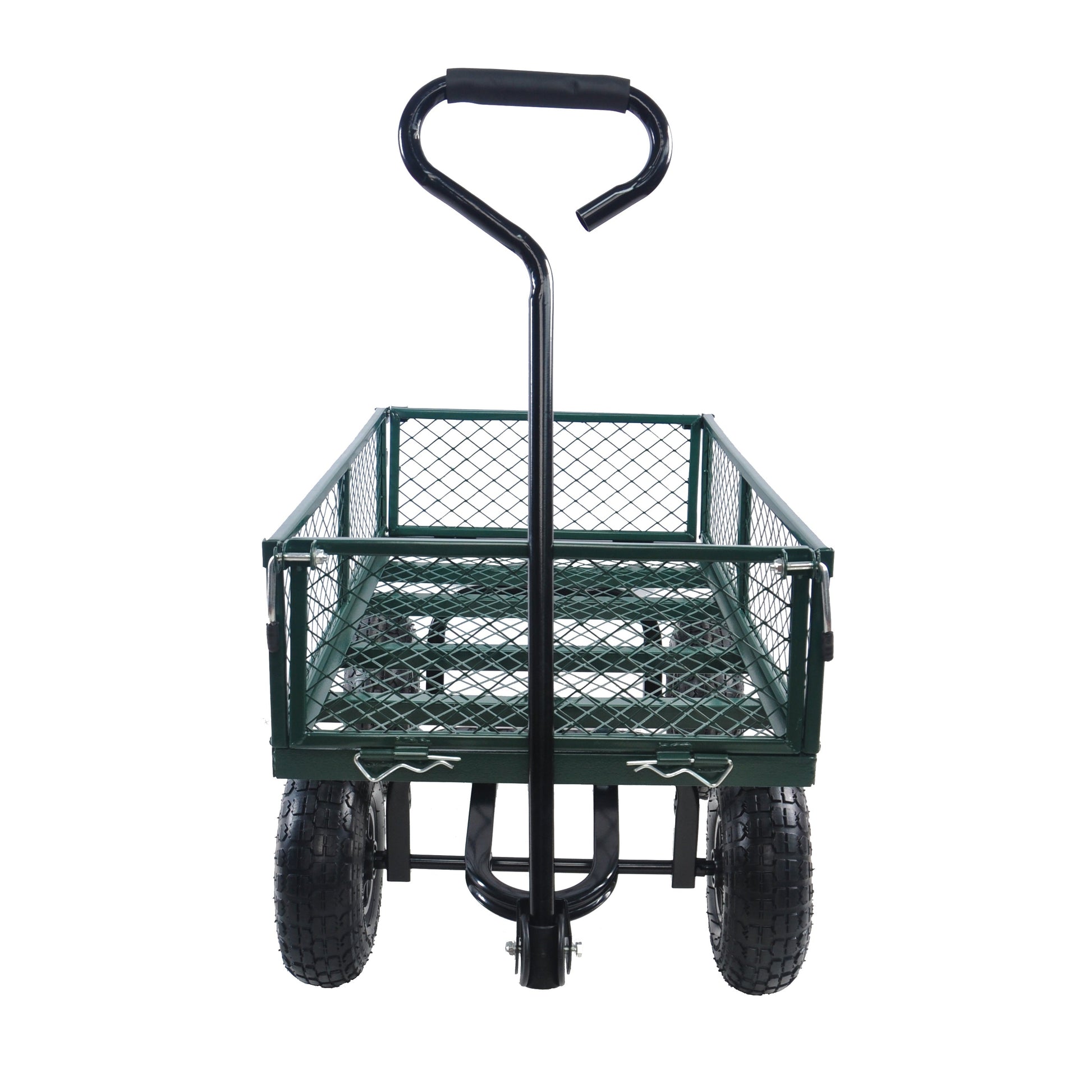 Wagon Cart Garden cart trucks make it easier to transport firewood (green) - Korvel